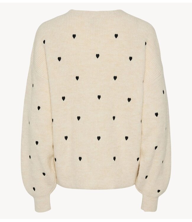 Y.A.S Vest YASBOW LS EMBROIDED KNIT CARDIGAN S. Birch