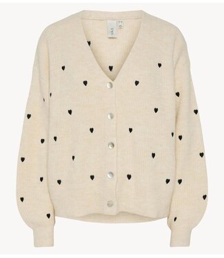 Y.A.S Vest YASBOW LS EMBROIDED KNIT CARDIGAN S. Birch