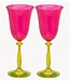 Anna+Nina Glas Gardenia Optic Wine Glass Set of 2 multicolour