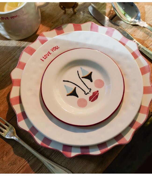 Anna+Nina Servies I Love You Breakfast Set multicolour