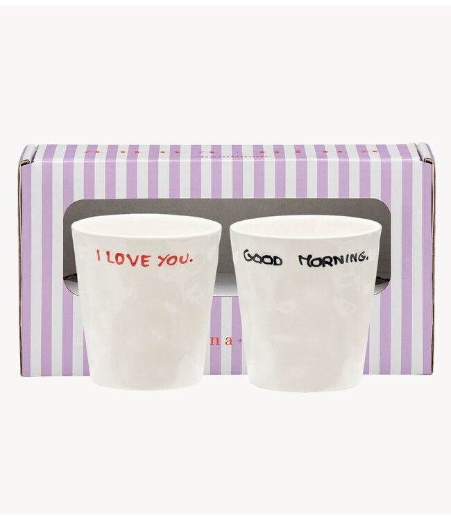 Anna+Nina Mok Perfect Morning Coffee Cup Set of 2 multicolour