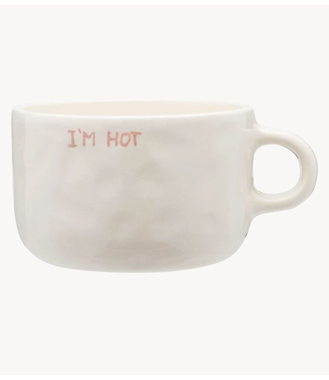 Anna+Nina Mok I'm Hot Cappuccino Mug white