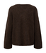 Y.A.S Trui YASLIMO LS MOHAIR BLEND KNIT PULLOVER EX seal brown