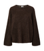 Y.A.S Trui YASLIMO LS MOHAIR BLEND KNIT PULLOVER EX seal brown