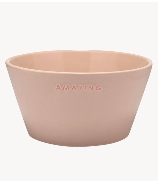 Vondels Kom Bowl ceramic AMAZING beige H7cm* beige