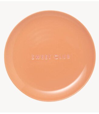 Vondels Bord Cake plate ceramic SWEET CLUB orange ø16cm orange