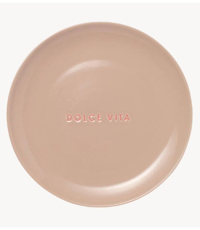Vondels Bord Cake plate ceramic DOLCE VITA beige ø16cm beige