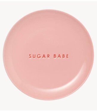 Vondels Bord Cake plate ceramic SUGAR BABE pink ø16cm pink
