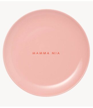 Vondels Bord Breakfast plate ceramic MAMMA MIA pink ø22cm pink