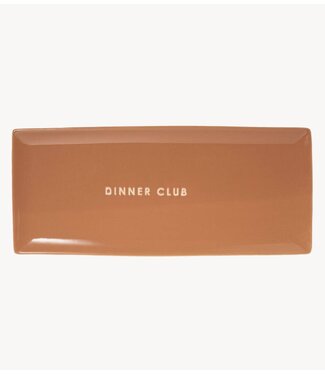 Vondels Bord Plate ceramic DINNER CLUB terracotta B35cm x L15cm terracotta