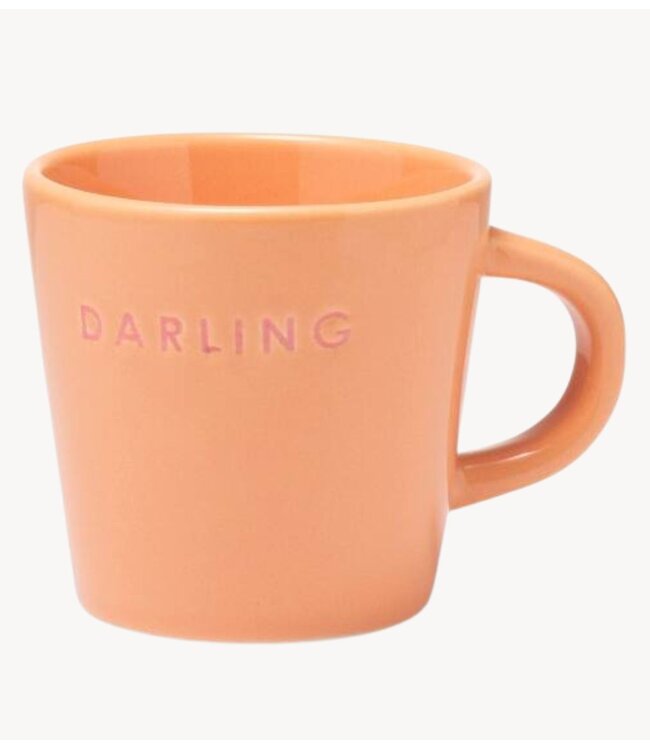Vondels Mok  Espresso cup ceramic DARLING orange 80ml orange