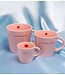 Vondels Mok Cappuccino cup ceramic SUPER STAR pink 250ml pink