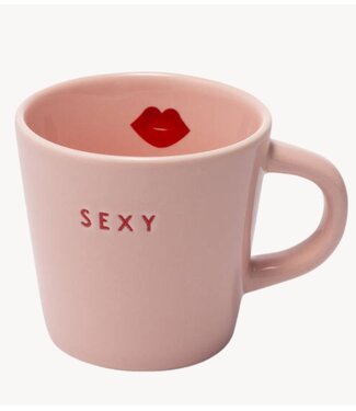 Vondels Mok Espresso cup ceramic SEXY pink 80ml pink
