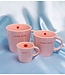 Vondels Mok Tea cup ceramic SUPER MOM pink 350ml pink