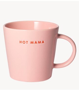Vondels Mok Tea cup ceramic HOT MAMA pink 350ml pink