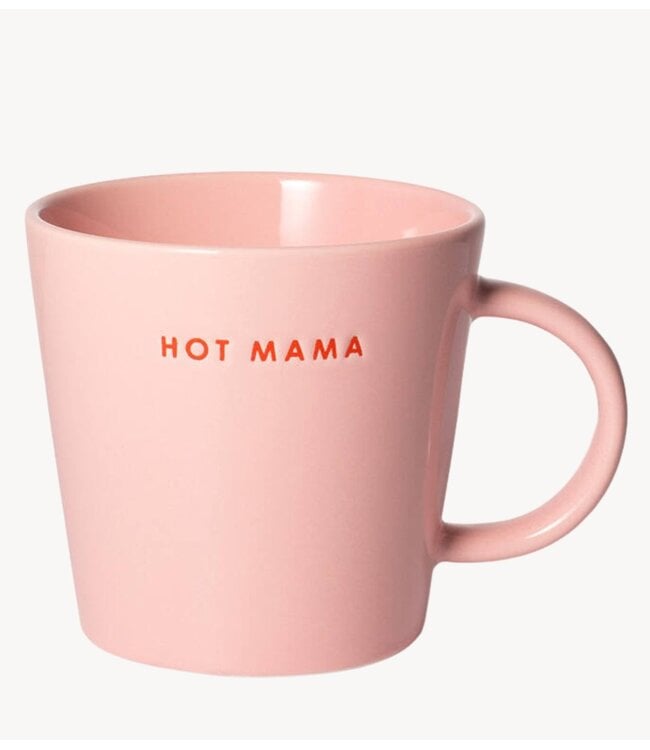 Vondels Mok Tea cup ceramic HOT MAMA pink 350ml pink