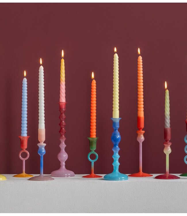 Kaarsenhouder Candle Holder Anillo Vivo Small Retro green