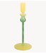 Kaarsenhouder Candle Holder Duo Colores Medium Retro green