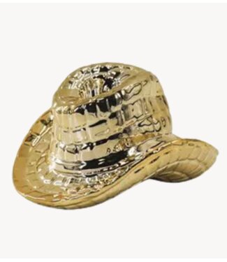 Kaarsenhouder Candle Holder - Cowboy Hat-Ceramic- Gold - 13,5x11x7 cm