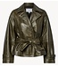 Y.A.S Jas YASLIBBO LS LEATHER JACKET Teak