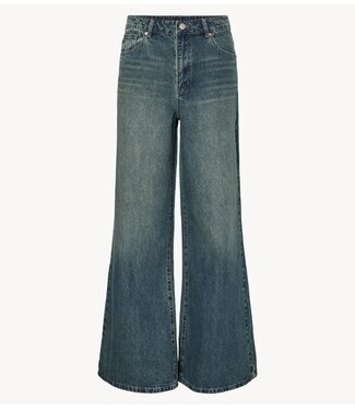 Y.A.S Jeans YASSIVA HMW WIDE JEANS S.  Medium Blue Denim Brown Wash