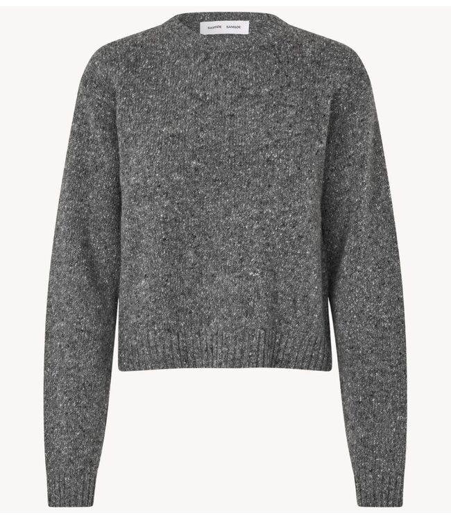 Samsøe Samsøe Trui SALOIS SWEATER 15724 Dark Grey Mel.