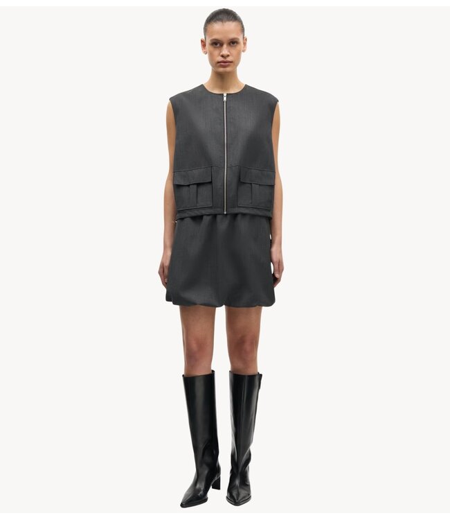 Samsøe Samsøe Vest SAKELLY VEST 15449 Dark Grey Mel.