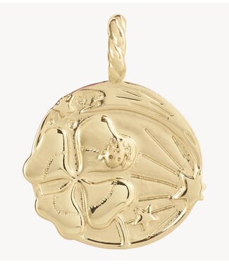 Anna+Nina Bedel Memorable Luck Charm gold plated