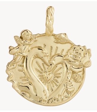 Anna+Nina Bedel Memorable Love Charm gold plated