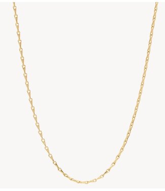 Anna+Nina Ketting Radiant Plain Necklace gold plated