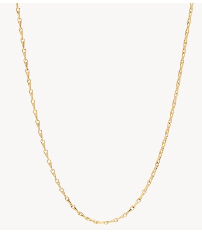 Anna+Nina Ketting Radiant Plain Necklace gold plated