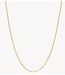 Anna+Nina Ketting Radiant Plain Necklace gold plated