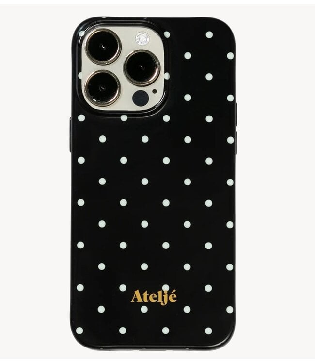 Ateljé Telefoonhoesje Black Mini Polka Dot case