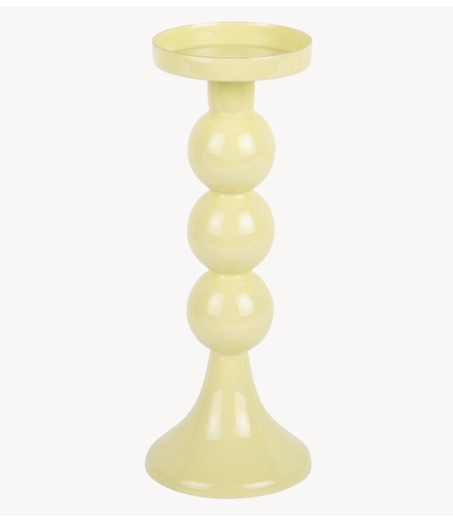 Kklup Home Selection Kaarsenhouder Candle Holder Funky Large soft yellow