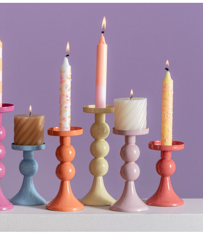 Kklup Home Selection Kaarsenhouder Candle Holder Funky Large soft yellow