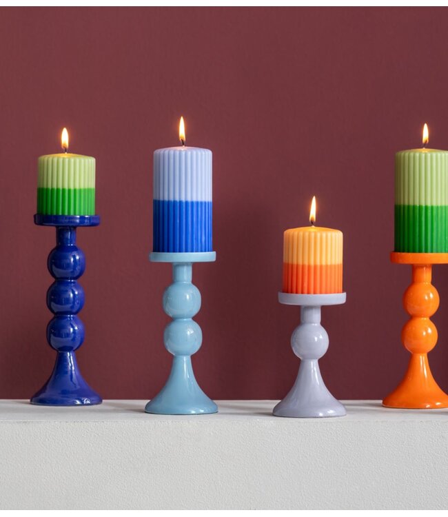 Kklup Home Selection Kaarsenhouder Candle Holder Funky Medium soft blue