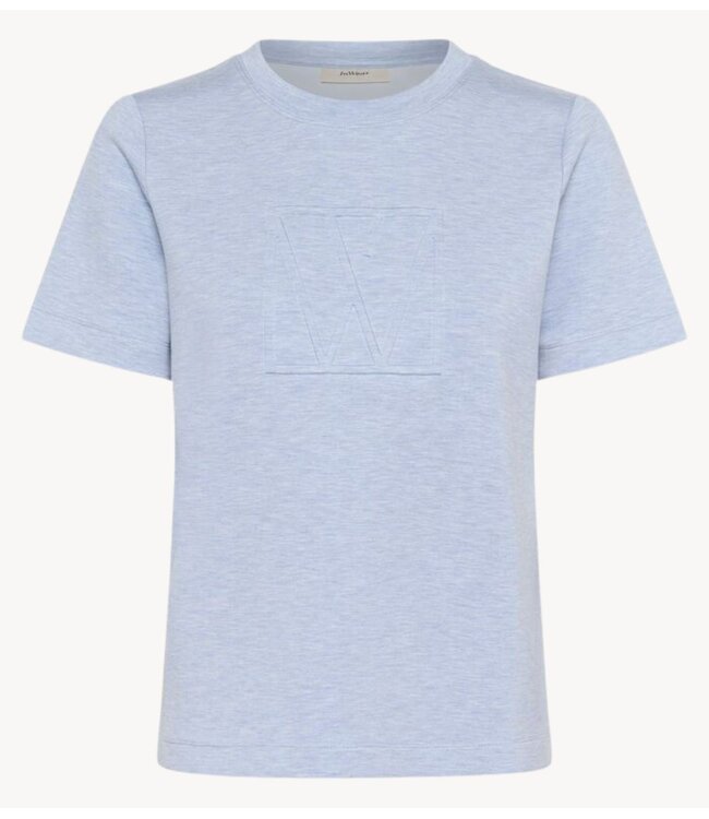 Inwear T-shirt VincentIW Logo Tshirt Melange ENDLESS SKY MELANGE - Blue