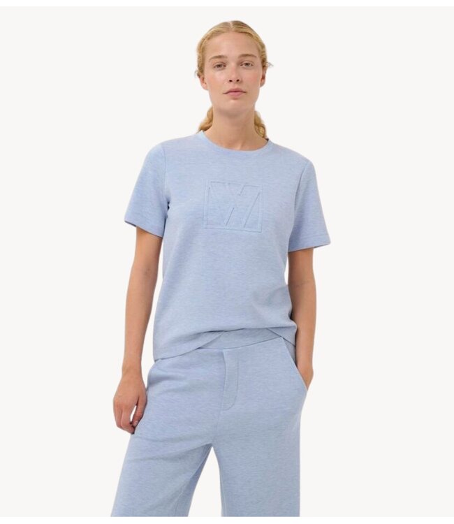 Inwear T-shirt VincentIW Logo Tshirt Melange ENDLESS SKY MELANGE - Blue