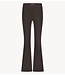 Studio Anneloes Broek Flair long bonded trousers espresso