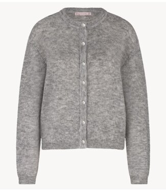 Studio Anneloes Vest Bibi mohair cardigan grey melange