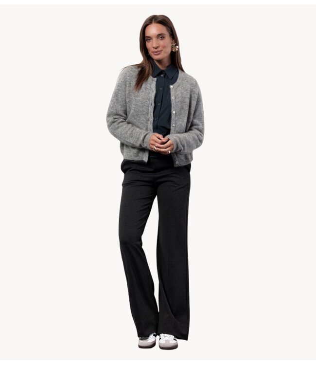 Studio Anneloes Vest Bibi mohair cardigan grey melange