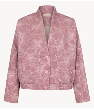 Studio Anneloes Jacket Estella jacquard jacket vintage berry