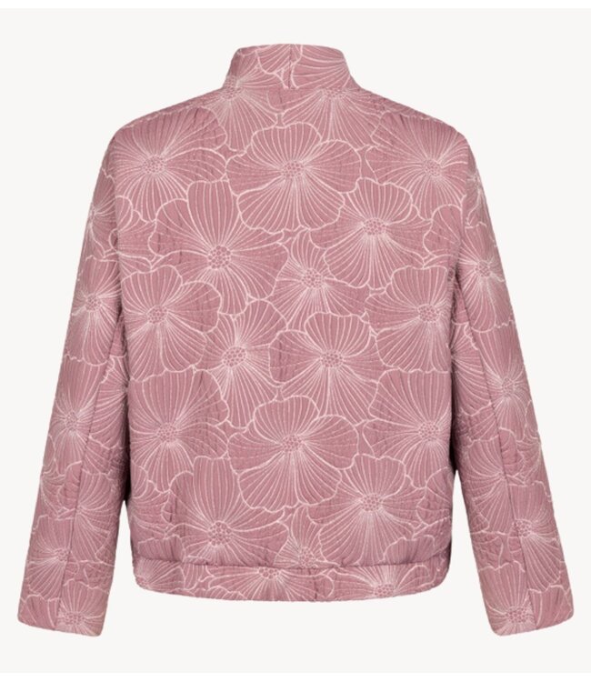 Studio Anneloes Jacket Estella jacquard jacket vintage berry