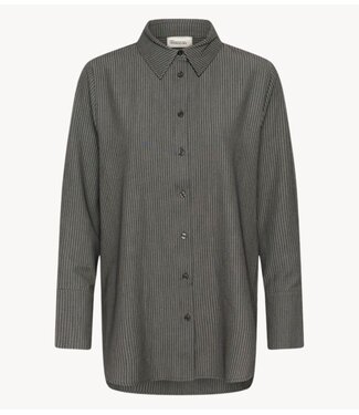 My Essential Wardrobe blouse22 THE PINSTRIPED SHIRT grey melange