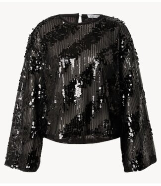 EDITED Top Xavia Oversize Longsleeve Black