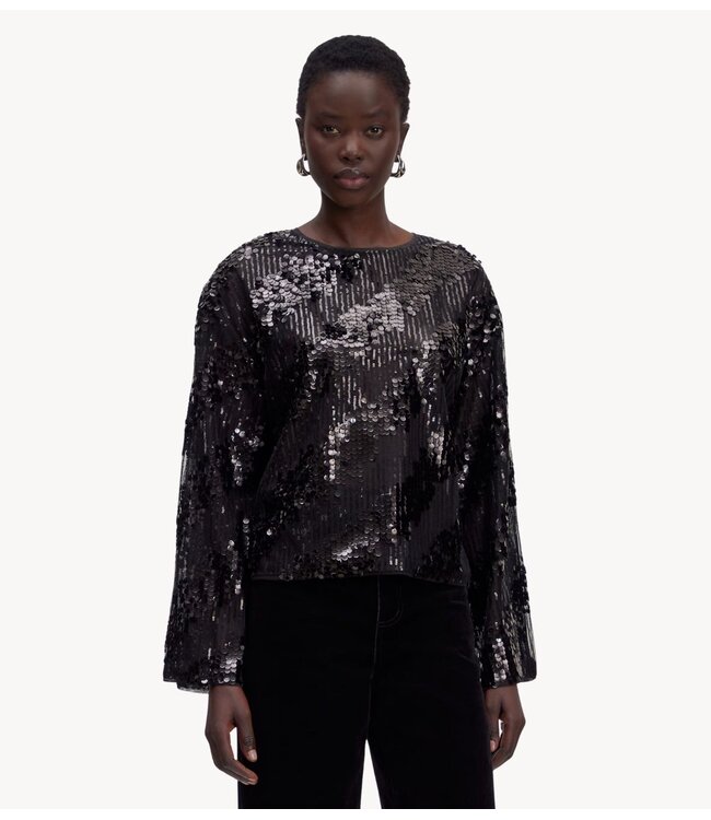 EDITED Top Xavia Oversize Longsleeve Black