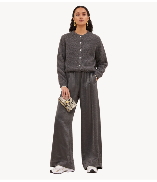 BY-BAR Broek benji metallic pants metallic silver