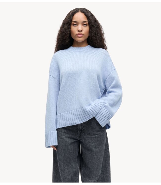 Samsøe Samsøe Trui SAKEIKU SWEATER CASHMERE BLUE