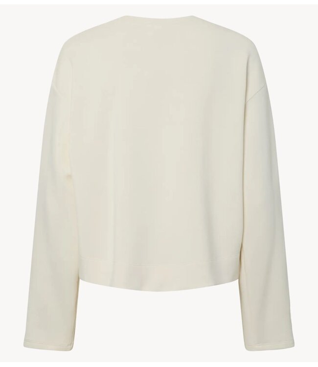 Y.A.S Trui YASGESANA LS SHORT PULLOVER birch