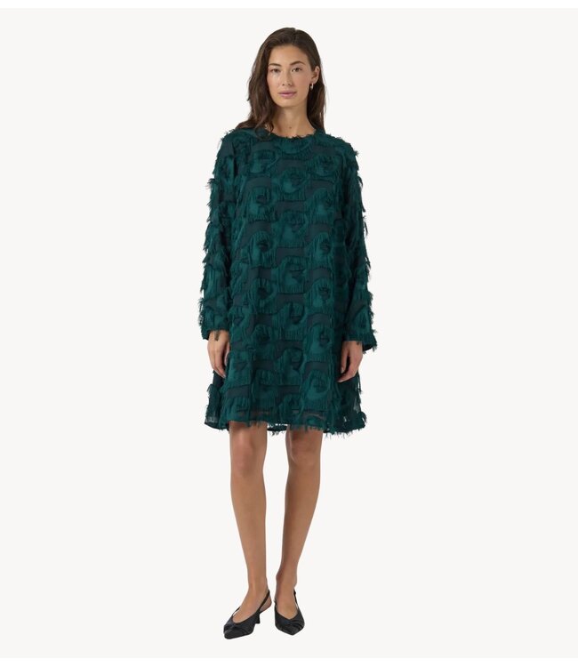 Y.A.S Jurk YASDIO LS DRESS ponderosa pine